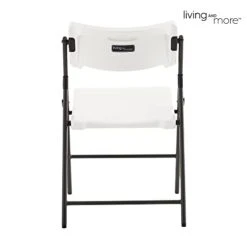 Living And More Commercial Folding Chair, Ergonomic Swiveling Back, Indoor Outdoor Use, 350-Pound Capacity, 1 Pack, White 10 Living And More Commercial Folding Chair, Ergonomic Swiveling Back, Indoor Outdoor Use, 350-Pound Capacity, 1 Pack, White -Home Table Chair Store 31b4ZqjlzIL