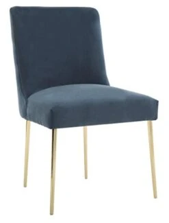 Safavieh Couture Home Nolita Glam Aegean Blue Velvet Dining Chair -Home Table Chair Store 31bIloqy7CL