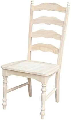 International Concepts Maine Ladderback Chairs, Wood, Set Of 2 -Home Table Chair Store 31btwD5gpyL. AC