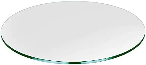 Bassett Glass | 18" Round Tempered Glass Table Top - 1/2" Thick - Flat Polished Edge 9 Bassett Glass | 18" Round Tempered Glass Table Top - 1/2" Thick - Flat Polished Edge - Image 7