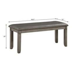 Lexicon Brielle 6-Piece Wood Dinette Set, Gray -Home Table Chair Store 31dCHg4PDQL