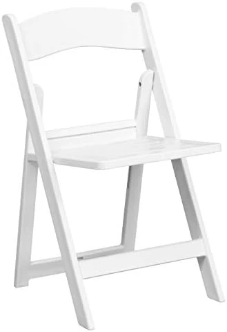 Flash Furniture HERCULES Series 1000 Lb. Capacity White Resin Folding Chair With Slatted Seat 7 Flash Furniture HERCULES Series 1000 Lb. Capacity White Resin Folding Chair With Slatted Seat - Image 5