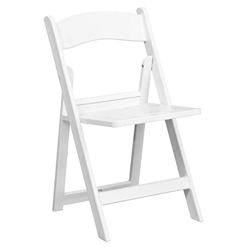 Flash Furniture HERCULES Series 1000 Lb. Capacity White Resin Folding Chair With Slatted Seat 3 Flash Furniture HERCULES Series 1000 Lb. Capacity White Resin Folding Chair With Slatted Seat