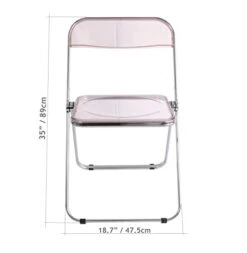 Inspirer Studio Contemporary Bauhaus Style Transparent Folding Chair (Tea) 13 Inspirer Studio Contemporary Bauhaus Style Transparent Folding Chair (Tea) -Home Table Chair Store 31eXroySlAL