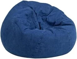 Flash Furniture Dillon Small White Furry Bean Bag Chair For Kids And Teens -Home Table Chair Store 31enYhYq1SL. AC