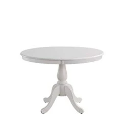 Carolina Classic Fairview 42" Round Pedestal Dining Table In White