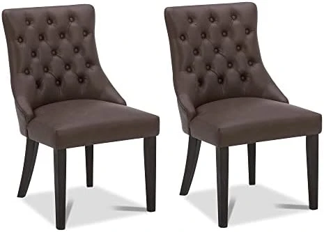 CHITA Farmhouse Tufted Dining Chairs, Modern Upholstered Chairs, High Back Dining Room Chairs Set Of 2,Blue 14 CHITA Farmhouse Tufted Dining Chairs, Modern Upholstered Chairs, High Back Dining Room Chairs Set Of 2,Blue - Image 12