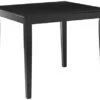 International Concepts Solid Wood Top Dining Table, Black