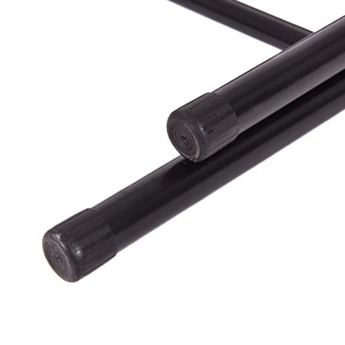 Nightcore Set Of 6 Folding Chairs, Upholstered Chair Set, Double Hinged Lounge Chair With Cushioned Seat, Armless Chairs, Portable Metal Chairs With Carrying Handle, Footrest And Non-Slip Feet (Black) 6 Nightcore Set Of 6 Folding Chairs, Upholstered Chair Set, Double Hinged Lounge Chair With Cushioned Seat, Armless Chairs, Portable Metal Chairs With Carrying Handle, Footrest And Non-Slip Feet (Black) - Image 4