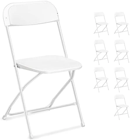 VINGLI 10 Pack Black Plastic Folding Chair, Indoor Outdoor Portable Stackable Commercial Seat With Steel Frame 350lb. Capacity For Events Office Wedding Party Picnic Kitchen Dining 11 VINGLI 10 Pack Black Plastic Folding Chair, Indoor Outdoor Portable Stackable Commercial Seat With Steel Frame 350lb. Capacity For Events Office Wedding Party Picnic Kitchen Dining - Image 9