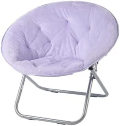 Urban Shop Faux Fur Saucer Chair With Metal Frame, One Size, Blush -Home Table Chair Store 31ixEOEBpUL. AC