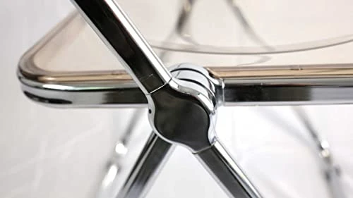 Inspirer Studio Contemporary Bauhaus Style Transparent Folding Chair (Clear) 6 Inspirer Studio Contemporary Bauhaus Style Transparent Folding Chair (Clear) - Image 4