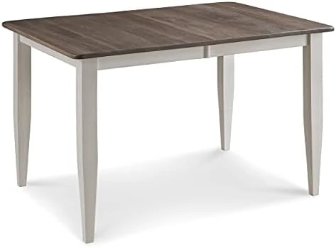 Farmhouse Solid Wood Dining Room Table | Brown And White Rectangle Kitchen Dinner Table With Eased Edge And Distressing, Extendable Table Length | Made In USA | Solid Maple No MDF 13 Farmhouse Solid Wood Dining Room Table | Brown And White Rectangle Kitchen Dinner Table With Eased Edge And Distressing, Extendable Table Length | Made In USA | Solid Maple No MDF - Image 11