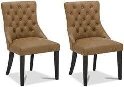 CHITA Farmhouse Tufted Dining Chairs, Modern Upholstered Chairs, High Back Dining Room Chairs Set Of 2,Blue 28 CHITA Farmhouse Tufted Dining Chairs, Modern Upholstered Chairs, High Back Dining Room Chairs Set Of 2,Blue -Home Table Chair Store 31k14tHEWAL. AC