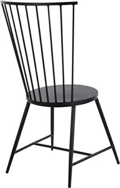 OSP Home Furnishings Bryce 26" Dining Chair, Alloy Steel, Black -Home Table Chair Store 31lQ4Em9iaL