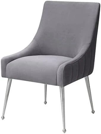 MEXIYA Irina Dining Chair Blush Easy Clean Velvet Upholstered Side Chair With Brushed Gold Leg 10 MEXIYA Irina Dining Chair Blush Easy Clean Velvet Upholstered Side Chair With Brushed Gold Leg - Image 8