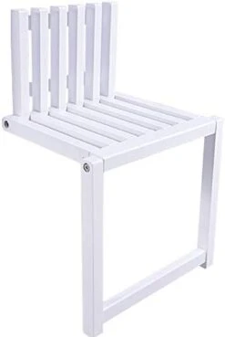 Kelendle Folding Chair Wall-Mounted Invisible Shoe-Changing Stool Made Of Solid Wood Wall Seat Folding With Support Legs Saving Space Suitable For Various Occasions White -Home Table Chair Store 31n6sioaJNL. AC