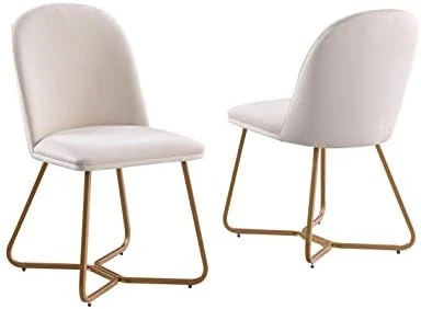 Morden Fort 5 Piece Round Dining Table With Dining Chair Set, Modern Classic Traditional Luxury Style Dining Table Set For Dining Room, Restaurant - Beige 12 Morden Fort 5 Piece Round Dining Table With Dining Chair Set, Modern Classic Traditional Luxury Style Dining Table Set For Dining Room, Restaurant - Beige - Image 10