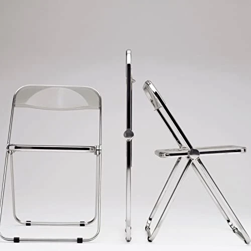 Inspirer Studio Contemporary Bauhaus Style Transparent Folding Chair (Clear) 5 Inspirer Studio Contemporary Bauhaus Style Transparent Folding Chair (Clear) - Image 3