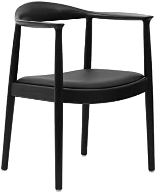 Laura Davidson Furniture Hans Wegner Replica Kennedy Arm Chair, Mid Century Modern Kitchen & Dining Chair With Arm Rest, Ash Wood, Walnut And Italian Leather 9 Laura Davidson Furniture Hans Wegner Replica Kennedy Arm Chair, Mid Century Modern Kitchen & Dining Chair With Arm Rest, Ash Wood, Walnut And Italian Leather - Image 7