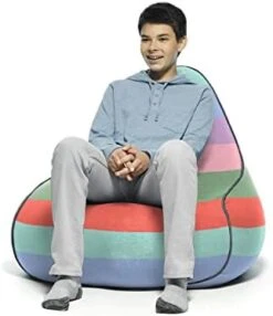 Yogibo Lounger Bean Bag For Adults, Teens, Personal Sized, Single Beanbag Lounge Chair With Raised Back For Gaming, Reading, And Relaxing, Removable, Washable Cover, Dark Gray -Home Table Chair Store 31r2YzpW89L. AC