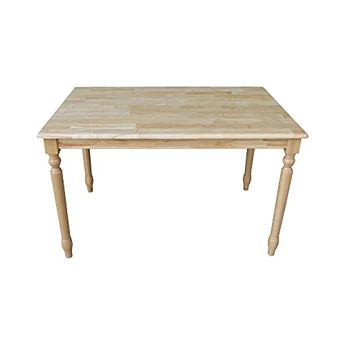 International Concepts 30 By 48-Inch Solid Wood Top Table, Natural 6 International Concepts 30 By 48-Inch Solid Wood Top Table, Natural - Image 4