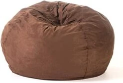 Christopher Knight Home Waldo 5 Foot Bean Bag, 5 Ft, French Roast -Home Table Chair Store 31rzaxRWVXL. AC 1