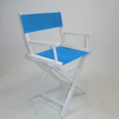Gold Medal Contemporary 18" Table Height White Frame Directors Chair With Sunbrella Cover Set - Marine Blue 21 Gold Medal Contemporary 18" Table Height White Frame Directors Chair With Sunbrella Cover Set - Marine Blue -Home Table Chair Store 31s6pG7F8uL. AC