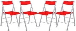 LeisureMod Milden Modern Acrylic Folding Chairs, Set Of 4 (Blue) 11 LeisureMod Milden Modern Acrylic Folding Chairs, Set Of 4 (Blue) -Home Table Chair Store 31sqVJ3mCKL. AC