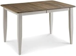 Farmhouse Solid Wood Dining Room Table | Brown And White Rectangle Kitchen Dinner Table With Eased Edge And Distressing, Extendable Table Length | Made In USA | Solid Maple No MDF 31 Farmhouse Solid Wood Dining Room Table | Brown And White Rectangle Kitchen Dinner Table With Eased Edge And Distressing, Extendable Table Length | Made In USA | Solid Maple No MDF -Home Table Chair Store 31sqbfL5WiL. AC