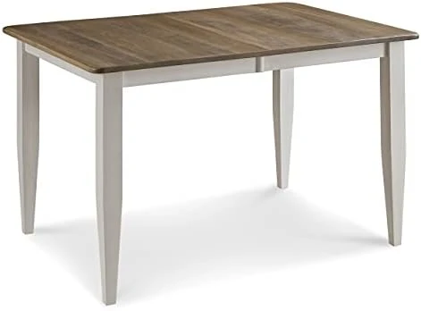 Farmhouse Solid Wood Dining Room Table | Brown And White Rectangle Kitchen Dinner Table With Eased Edge And Distressing, Extendable Table Length | Made In USA | Solid Maple No MDF 17 Farmhouse Solid Wood Dining Room Table | Brown And White Rectangle Kitchen Dinner Table With Eased Edge And Distressing, Extendable Table Length | Made In USA | Solid Maple No MDF - Image 15