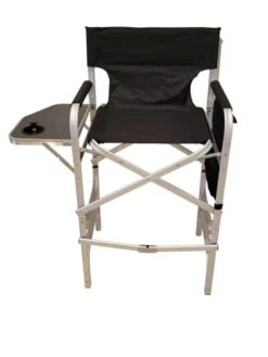 Professional EZ Travel Collection, Deluxe Tall Folding Directors Chair, Foldable Makeup Chair With Side Table And Cup Holder XL Comfort Design -Home Table Chair Store 31tKG2QOCTL