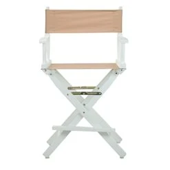 Casual Home 24" Director's Chair White Frame With Tan Canvas, Counter Height -Home Table Chair Store 31tVVy2T2YL