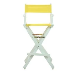 Casual Home 30" Director's Chair White Frame-with Yellow Canvas, Bar Height 9 Casual Home 30" Director's Chair White Frame-with Yellow Canvas, Bar Height -Home Table Chair Store 31tfRknsyML