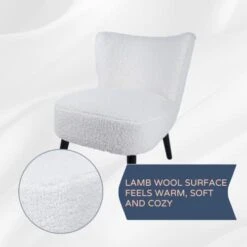 Artos Modern Velvet Upholstered Dining Chair With Metal Legs For Home Kitchen Bedroom Living Room (White) -Home Table Chair Store 31uqJCTpvLL