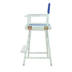 Casual Home 24" Director's Chair White Frame With Royal Blue Canvas, Counter Height -Home Table Chair Store 31uvWmGui1L