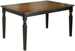 Signature Design By Ashley Owingsville Dining Room Table, Black/Brown -Home Table Chair Store 31vfWp836LL. AC