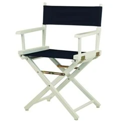 Casual Home 18" Director's Chair White Frame With Royal Blue Canvas 7 Casual Home 18" Director's Chair White Frame With Royal Blue Canvas -Home Table Chair Store 31vizWb5v5L
