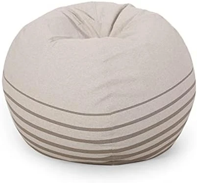Christopher Knight Home Hudgeons 5 Foot Striped Bean Bag - Natural/Brown Stripes 9 Christopher Knight Home Hudgeons 5 Foot Striped Bean Bag - Natural/Brown Stripes - Image 7