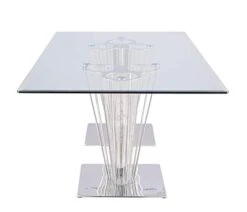 Milan Fiona Dining Table, Silver 13 Milan Fiona Dining Table, Silver -Home Table Chair Store 31wRI30M1BL
