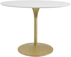 OSP Home Furnishings Flower Mid-Century, Dining Table, Brass Base 11 OSP Home Furnishings Flower Mid-Century, Dining Table, Brass Base -Home Table Chair Store 31x jWAcNWL. AC
