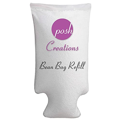 Posh Beanbags Bean Bag Refill, Single Pack, Virgin New White 3 Posh Beanbags Bean Bag Refill, Single Pack, Virgin New White