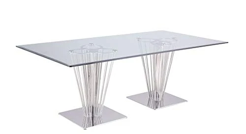 Milan Fiona Dining Table, Silver 3 Milan Fiona Dining Table, Silver