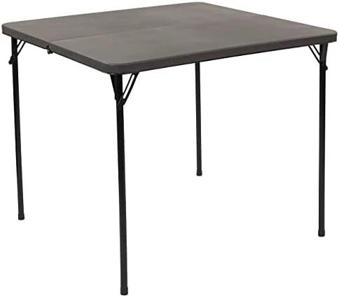 Flash Furniture 3-Foot Square Granite White Plastic Folding Table & Hercules™ Series Plastic Folding Chair - White - 4 Pack 650LB Weight Capacity Comfortable Event Chair-Lightweight Folding Chair 13 Flash Furniture 3-Foot Square Granite White Plastic Folding Table & Hercules™ Series Plastic Folding Chair - White - 4 Pack 650LB Weight Capacity Comfortable Event Chair-Lightweight Folding Chair - Image 11