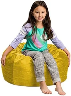 Sofa Sack - Plush, Ultra Soft Kids Bean Bag Chair - Memory Foam Bean Bag Chair With Microsuede Cover - Stuffed Foam Filled Furniture And Accessories For Kids Room - 2' Royal Blue -Home Table Chair Store 41 pl3Q ImL. AC