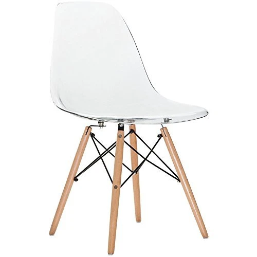 2xHome CH-RayLeg(Clear) Dining Chair, Plastic 8 2xHome CH-RayLeg(Clear) Dining Chair, Plastic - Image 6