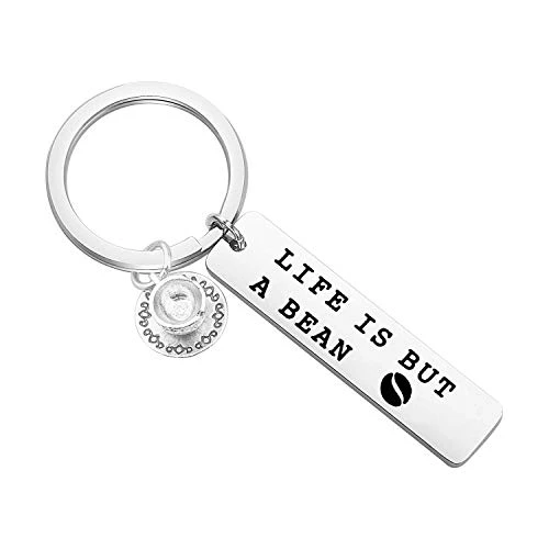 Lywjyb Birdgot Coffee Lovers Gifts Life Is But A Bean Keychain Gift For Best Friends BFF Gift 3 Lywjyb Birdgot Coffee Lovers Gifts Life Is But A Bean Keychain Gift For Best Friends BFF Gift