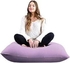 Yogibo Mini Bean Bag, Small Beanbag Chair For Kids, Teens And Adults, Great For Meditation And Sitting, Fibead Filling Conforms To Body, Washable, Removable Cover, Light Grey -Home Table Chair Store 410es0SQLIL. AC