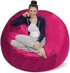 Sofa Sack - Plush Ultra Soft Bean Bags Chairs For Kids, Teens, Adults - Memory Foam Beanless Bag Chair With Microsuede Cover - Foam Filled Furniture For Dorm Room - Charcoal 5' (AMZBB-5SK-CS03) 30 Sofa Sack - Plush Ultra Soft Bean Bags Chairs For Kids, Teens, Adults - Memory Foam Beanless Bag Chair With Microsuede Cover - Foam Filled Furniture For Dorm Room - Charcoal 5' (AMZBB-5SK-CS03) -Home Table Chair Store 411gaq1HGhL. AC