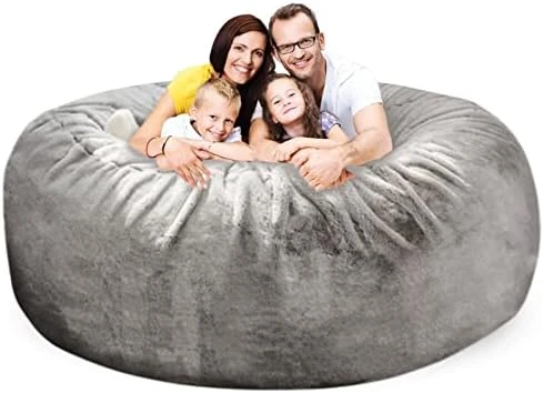 HWIVGKU Bean Bag Chairs, Giant Bean Bag Chair For Adults, 4ftbean Bag CoverComfyBean Bag Bed (No Filler, Cover Only) Fluffy Lazy Sofa (White), 4ft(120 * 65cm) 13 HWIVGKU Bean Bag Chairs, Giant Bean Bag Chair For Adults, 4ftbean Bag CoverComfyBean Bag Bed (No Filler, Cover Only) Fluffy Lazy Sofa (White), 4ft(120 * 65cm) - Image 11